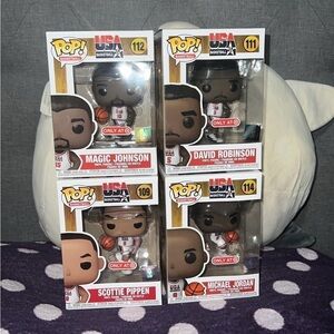 Funko Pop USA Basketball Dream Team Set of 4